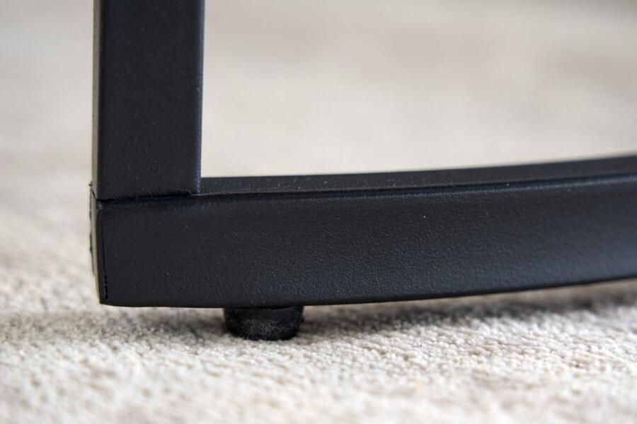 Invicta Interior Ronde bijzettafels set van 2 ELEGANCE 45cm natuurlijk wild eiken design hout zwart metalen frame 43643 - Foto 3