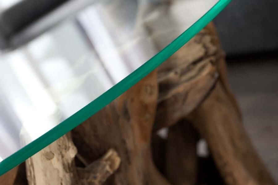 Invicta Interior Salontafel NATURE LOUNGE 50cm onderstel teakhout zonder glasplaat 39832