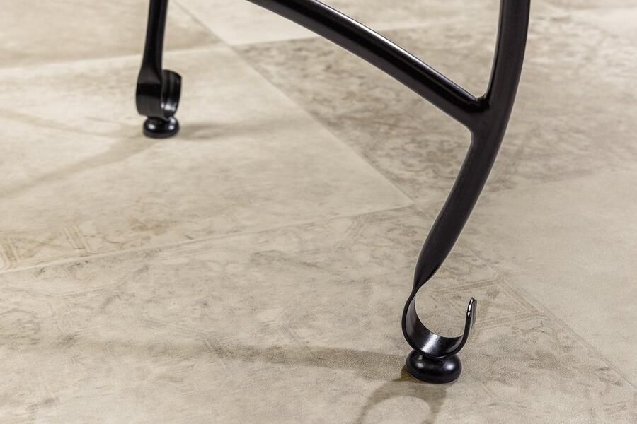 Invicta Interior Ronde Bijzettafel MARRAKECH 40cm Zilveren Theetafel Uitneembaar Dienblad Opvouwbaar 44354 - Foto 4