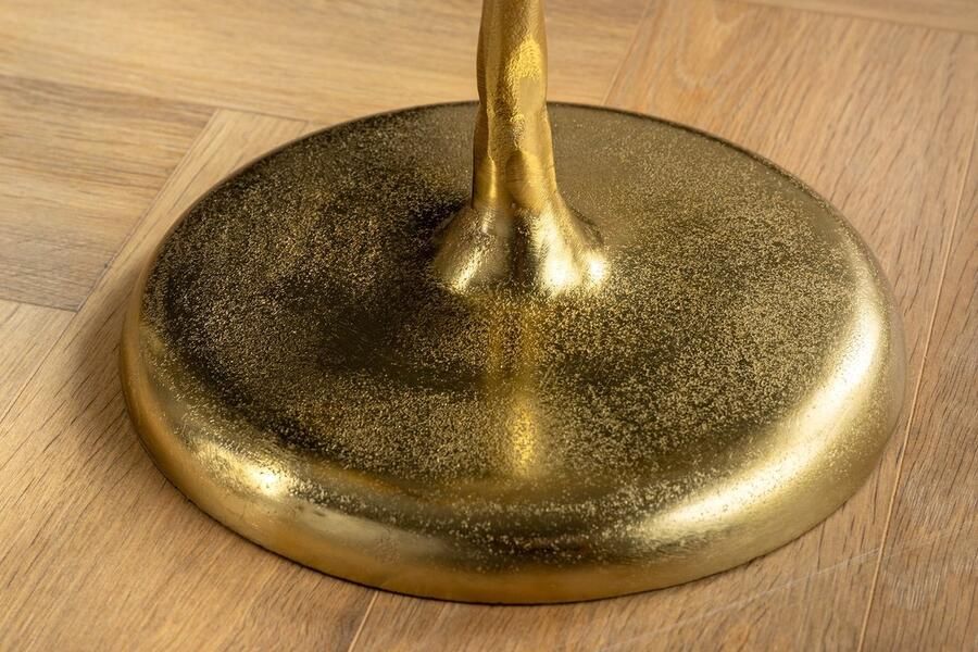 Invicta Interior Ronde bijzettafel WILDLIFE PEACOCK 60cm goud Metalen Peacock sculptuur met glazen blad 44829 - Foto 2