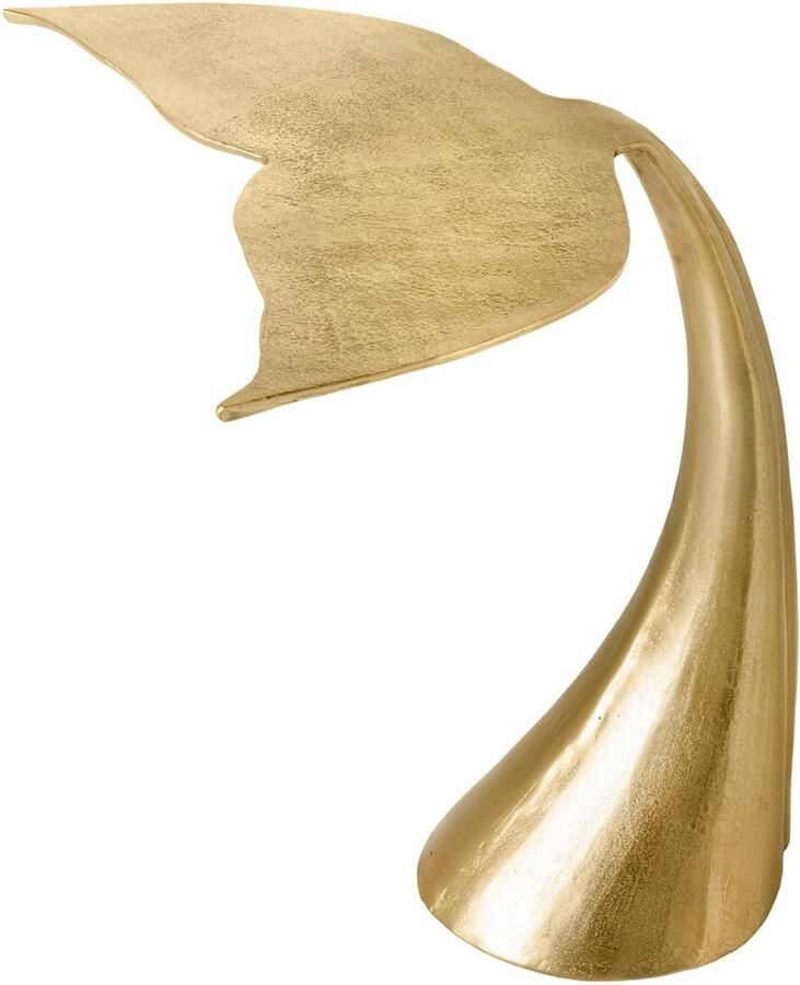 Invicta Interior Design salontafel WILDLIFE walvisvin 70cm goud metaal handgemaakt 43472