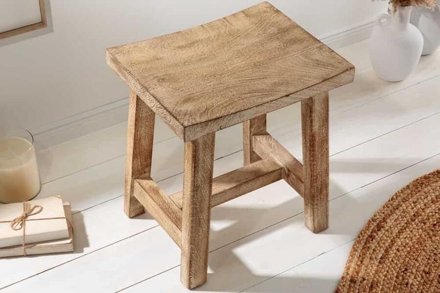 Invicta Interior Moderne set van 2 wandplanken Seraph Treasure NATURE 60cm zwart mangohout massief metaal handgemaakt - Foto 2