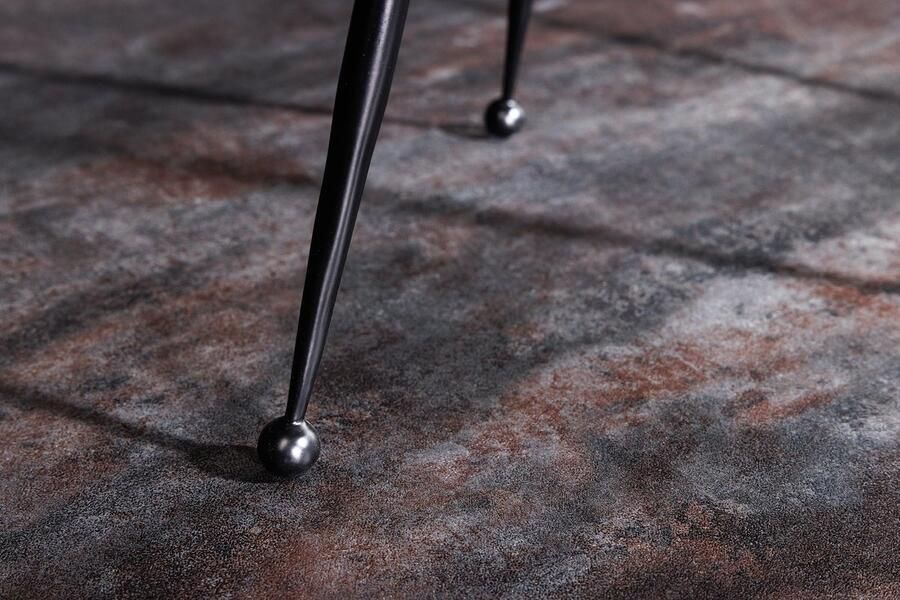 Invicta Interior Uitschuifbare eettafel Venezia Elegance 180-220cm bruin wild eiken look zwarte boomrand