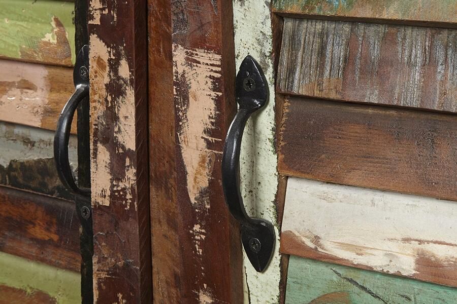 Invicta Interior Uniek dressoir JAKARTA 125cm gerecycled massief hout van vissersboten 19906