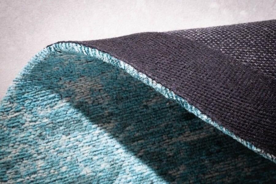 Invicta Interior Vintage tapijt MODERN ART 150cm turquoise gewassen ronde used look 41263 - Foto 4
