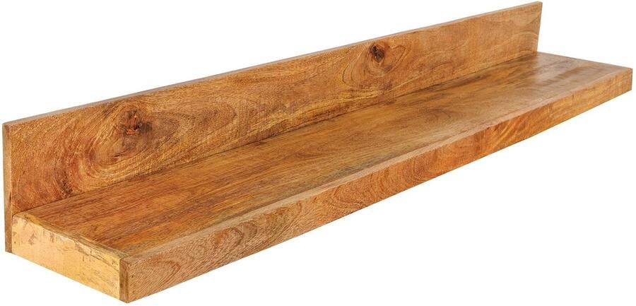 Invicta Interior Massieve wandplank MAKASSAR 110 cm naturel mangohout handgemaakt 44742 - Foto 2