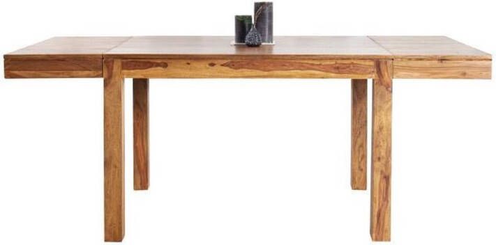 Invicta Interior Massief houten eettafel PURE 120-200cm Sheesham met verlengplaten 20976