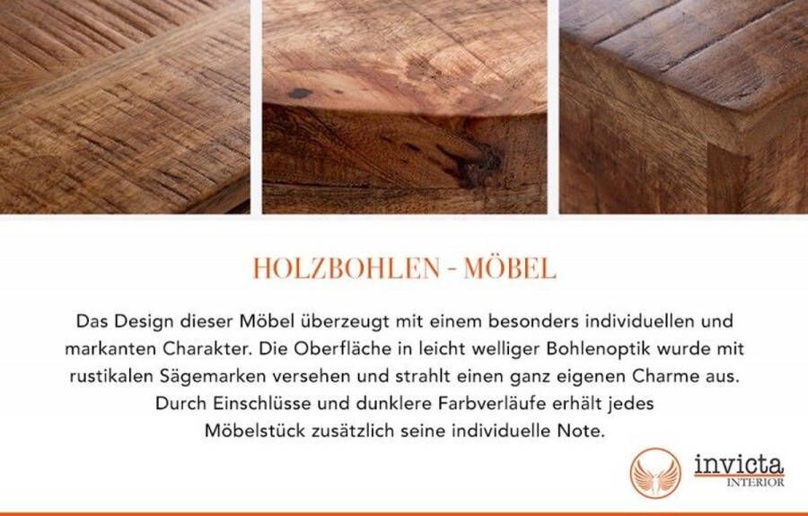 Invicta Interior Salontafel Thor 120cm Massief Grenen Hout 40455 - Foto 2