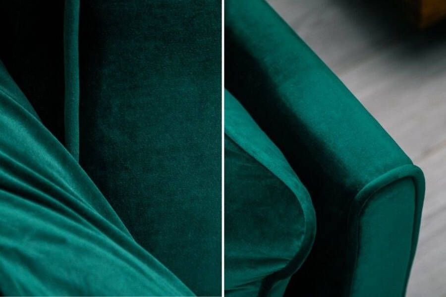 Invicta Interior Retro slaapbank DIVANI 220cm smaragdgroen fluweel 3-zitsbank met bedfunctie 40089 - Foto 4