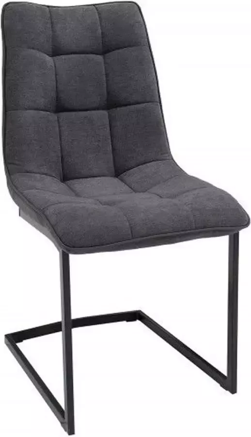 Invicta Interior Design sledestoel MIAMI donkergrijs metalen frame mat zwart 38501 - Foto 3