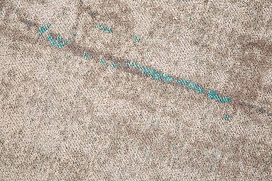Invicta Interior Vintage katoenen tapijt MODERN ART 240x160cm greige turquoise gewassen used look 38762 - Foto 2