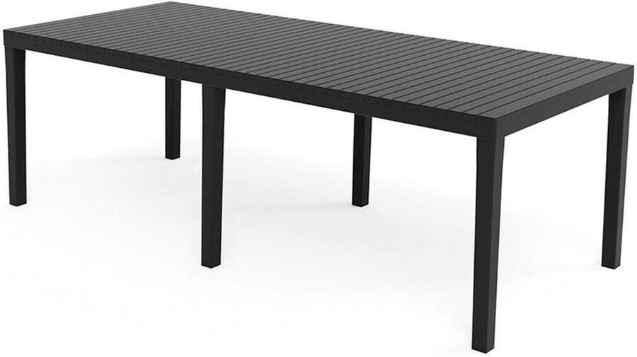 IPAE Progarden Eettafel Indo ind012an Uitschuifbaar Antraciet 220 x 90 x 72 cm