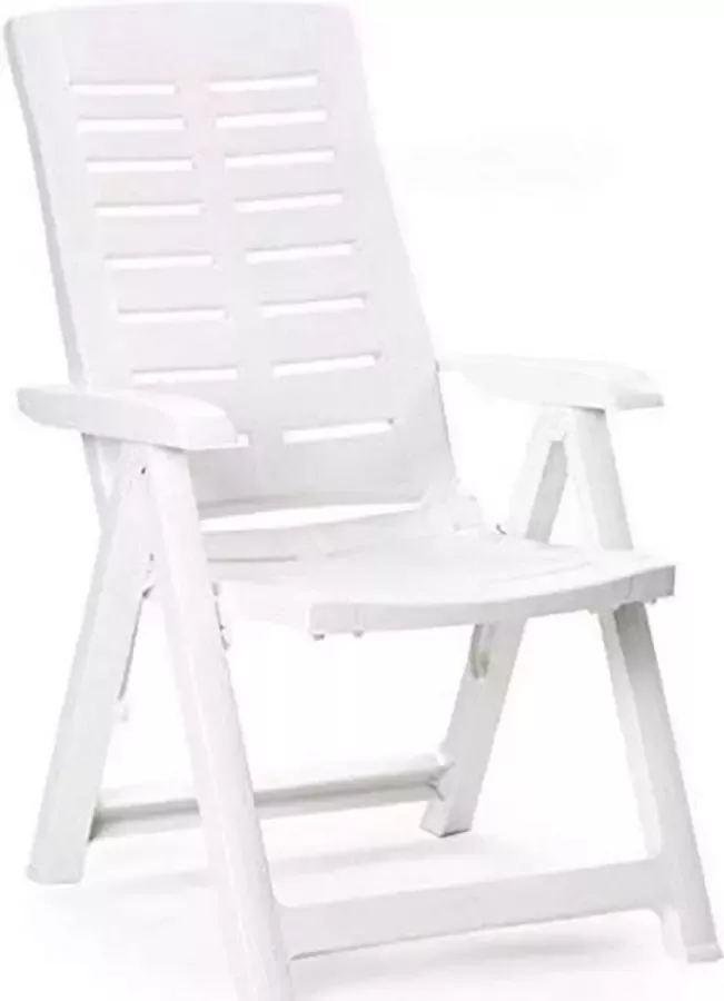 Ipae-Progarden Vouwbare Stoel Voor meerdere posities Wit Hars (60 x 61 x 109 cm) - Foto 2