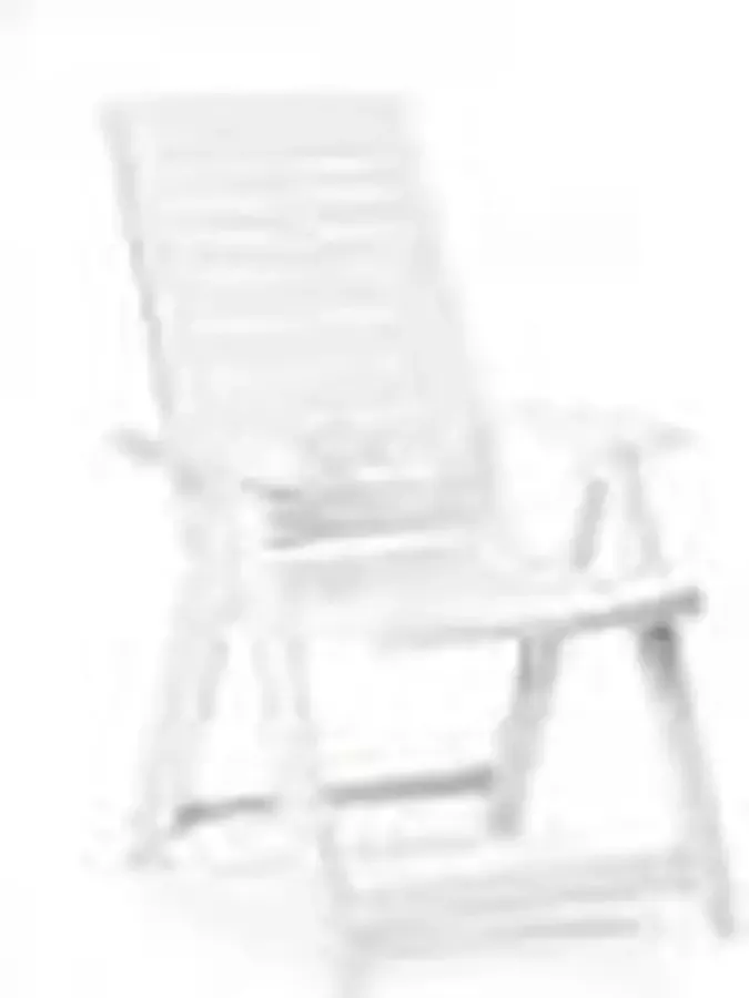 Ipae-Progarden Vouwbare Stoel Voor meerdere posities Wit Hars (60 x 61 x 109 cm)