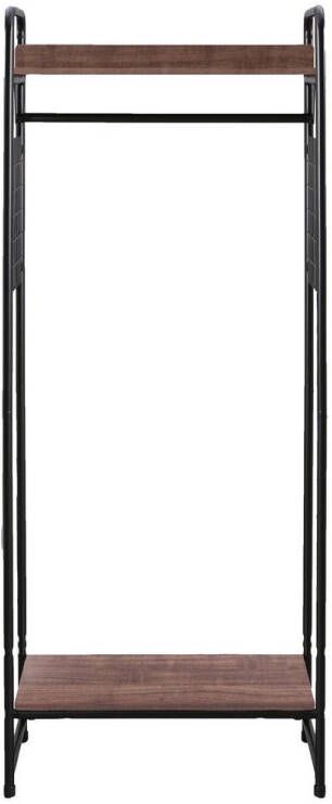 IRIS OHYAMA IRIS Kledingrek met 2 legplanken PI-B4 Metaal Hout Zwart