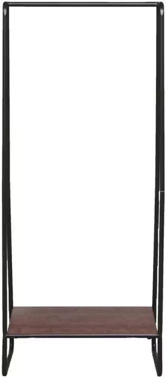 IRIS OHYAMA IRIS Kledingrek met legplank PI-B1 -Metaal Hout Zwart