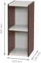 IRIS OHYAMA IRIS Modulaire Wandkast Boekenkast UB-6025 Hout Donkerbruin Wit - Thumbnail 2