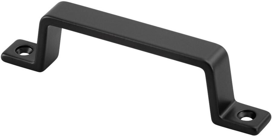 Ivana Meubelgreep Recht Aluminium Mat Zwart Opschroevend 110mm