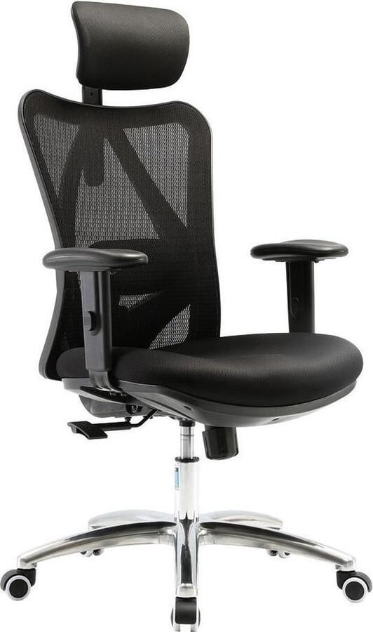 IVOL Ergonomische Bureaustoel Proline Zwart Mesh Met in hoogte Verstelbare Armleuning