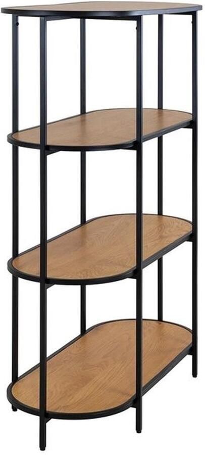 IVOL Vakkenkast met 4 ovale planken Eiken Look