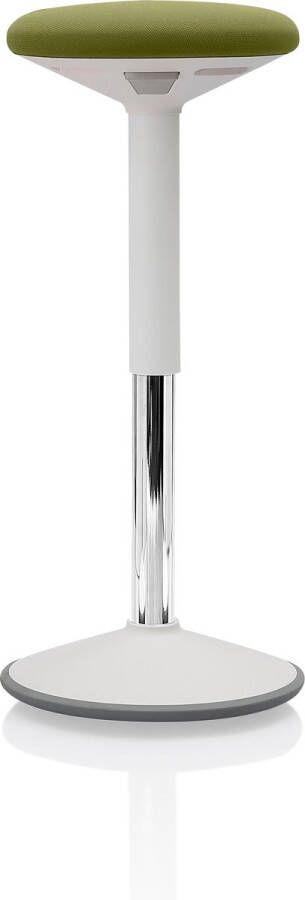 IVONO Ergonomische Zit-Sta Wiebelkruk Actieve Balansstoel in Groen met Wit Verstelbare Hoogte 55-82cm Dynamische & Beweeglijke Bureaustoel Ideale Bureaukruk voor Zit-Sta Werkplekken Anti-Slip Basis Comfortabele & Gezond voor alle Lengtes