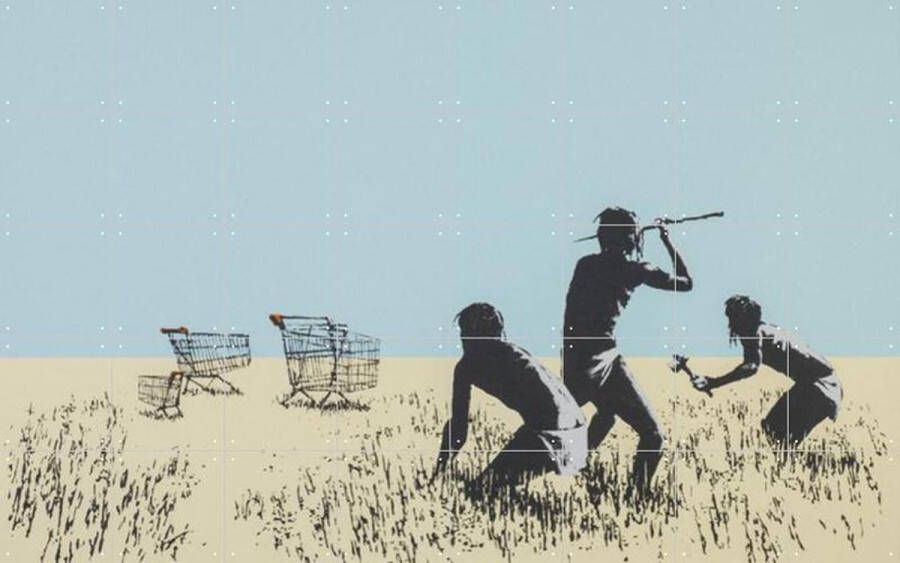 IXXI Trolleys Banksy Wanddecoratie 100 x 160 cm