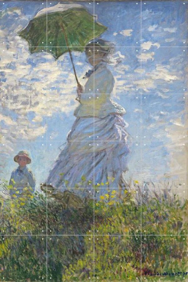 IXXI Women with a Parasol Madame Monet and Son Claude Monet Wanddecoratie 120 x 80 cm