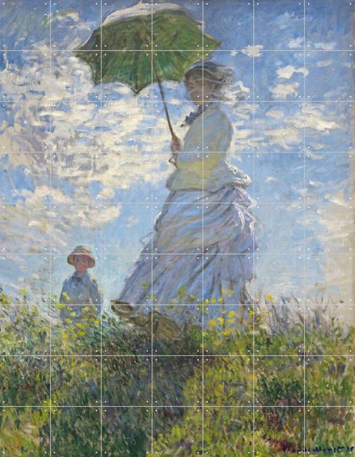 IXXI Women with a Parasol Madame Monet and Son Claude Monet Wanddecoratie 180 x 140 cm