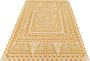 J-Line Bali tapijt vloerkleed polyester wit & oker woonaccessoires - Thumbnail 3