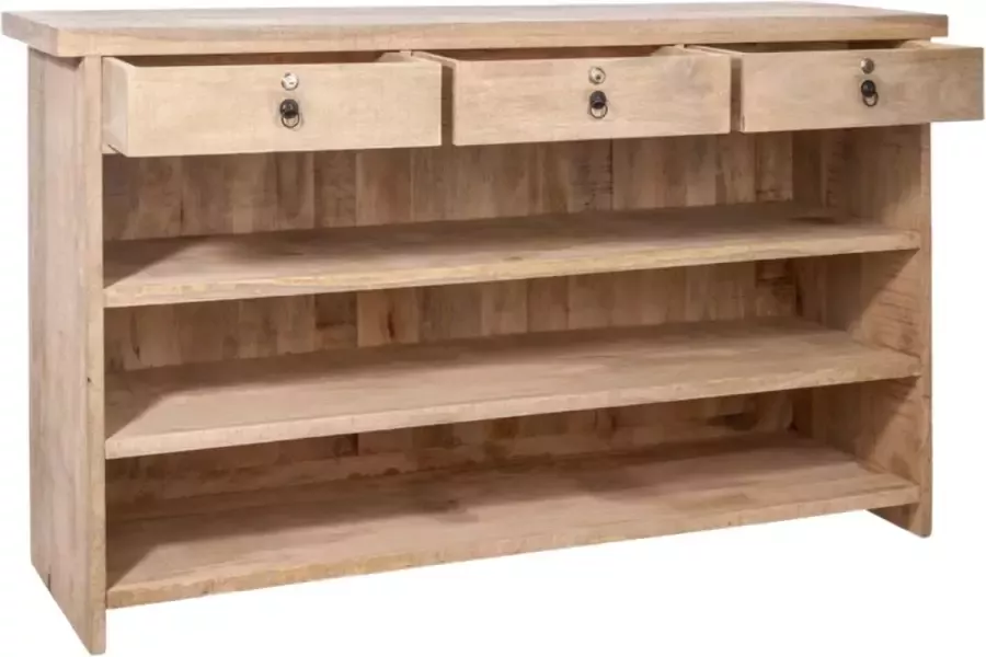 J-Line bar 3 laden + 3 planken hout naturel - Foto 1