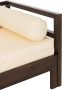 J-Line Conie zetelbed matras + 4 kussens hout donkerbruin woonaccessoires - Thumbnail 2