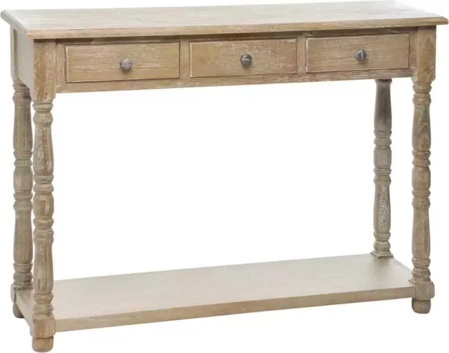 J-Line Sidetable Odetta met 3 lades Hout