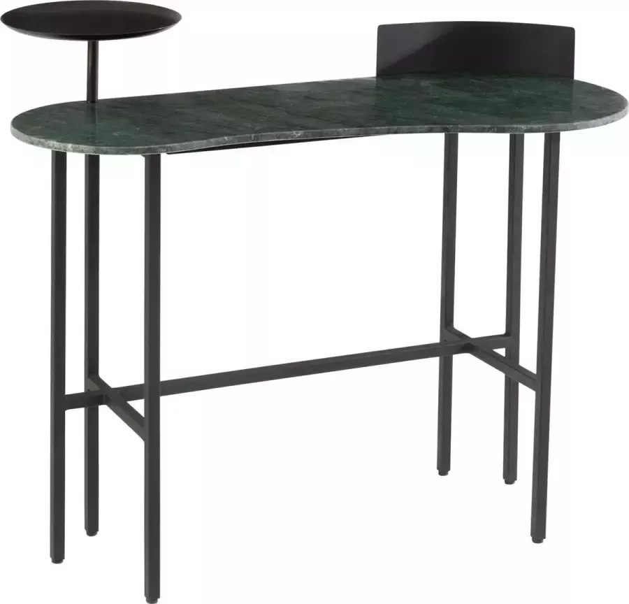 J-Line Console Marmer|Ijzer Groen|Zwart