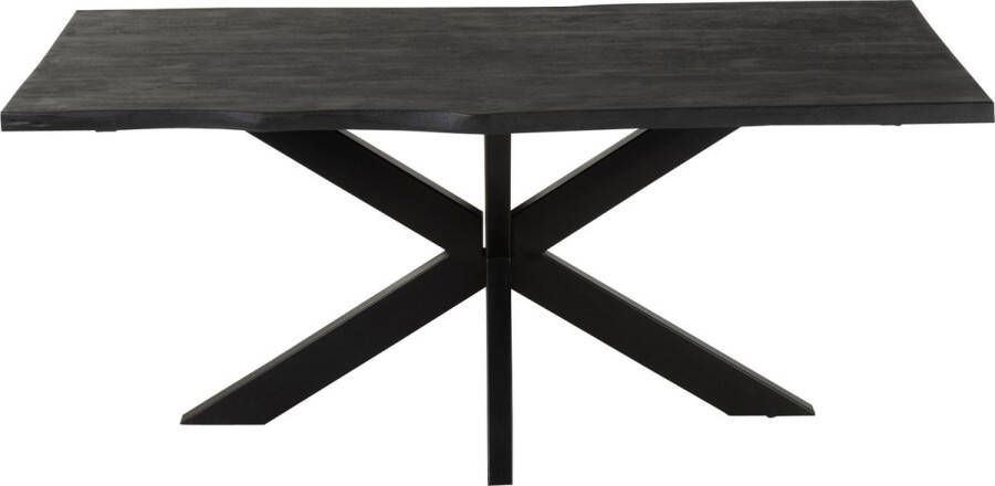 J-Line Eettafel Gerard Groot Acacia Hout Zwart