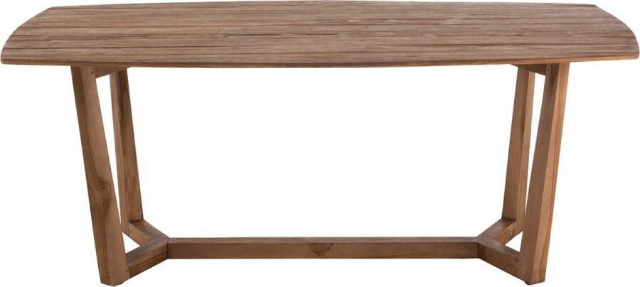 J-Line Eettafel Maty Exotiek Hout Rotan Naturel