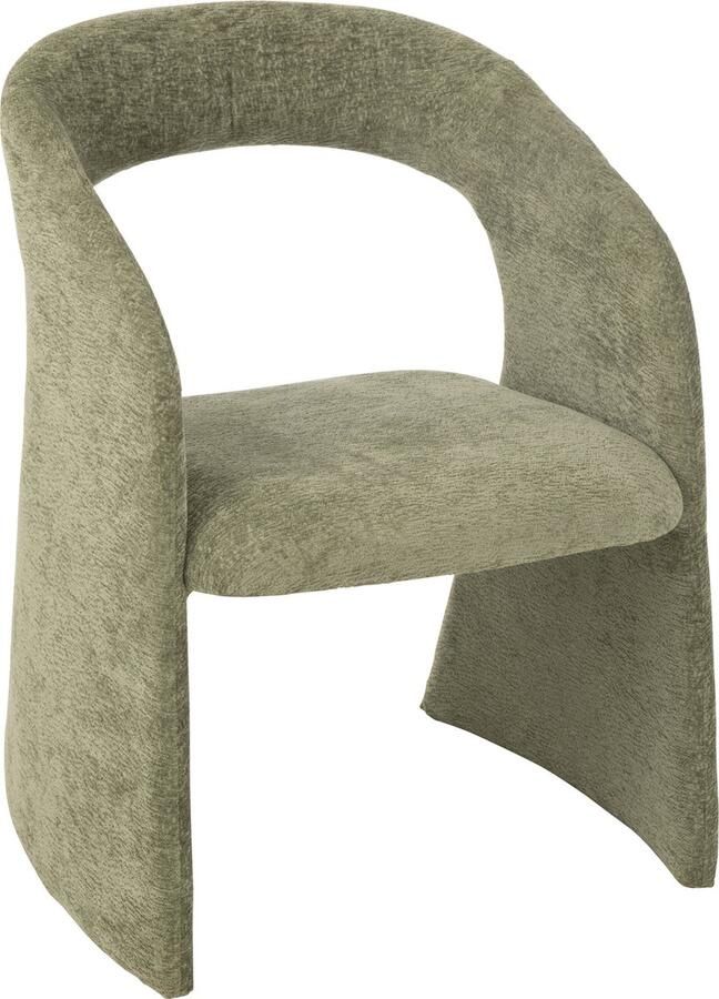 J-Line Anise Stoel Textiel Muntgroen 64x66x80cm