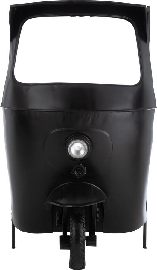 J-Line Bar Fiets Tuktuk Metaal|Mango Hout Zwart|Naturel Set van 1