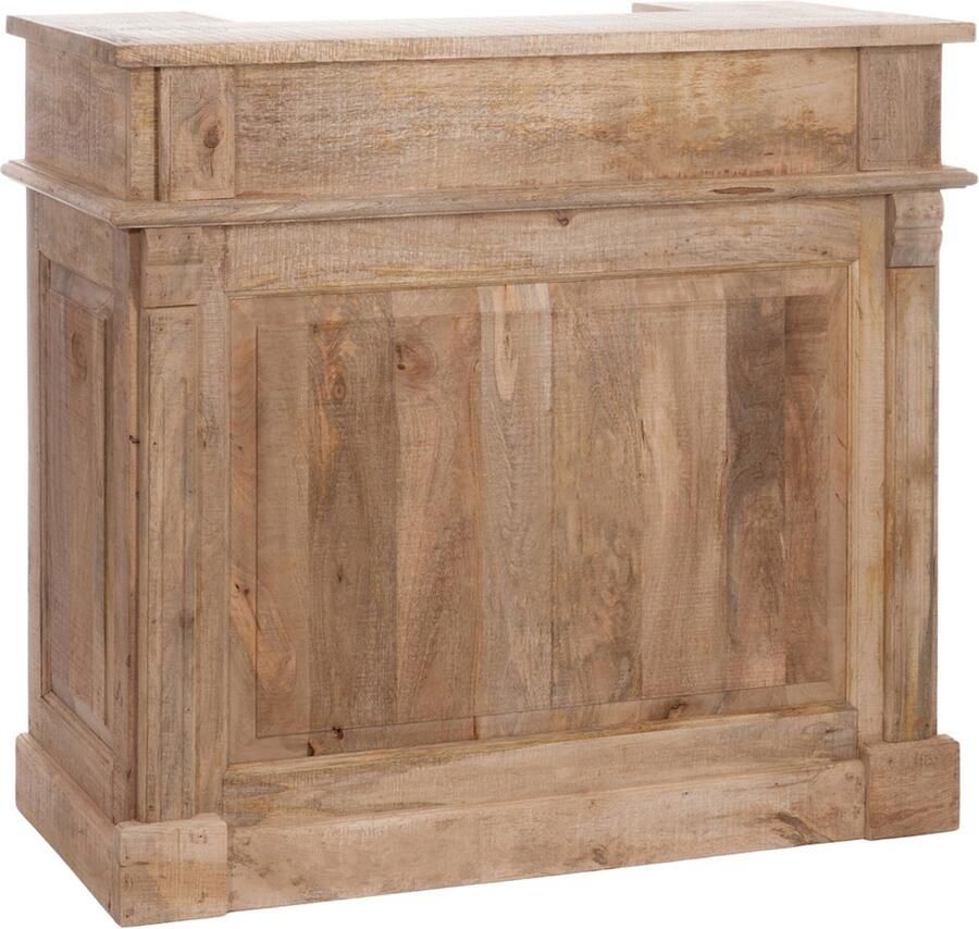 J-Line Barkast 2lade Rechthoek Hout Naturel 120x50x108cm