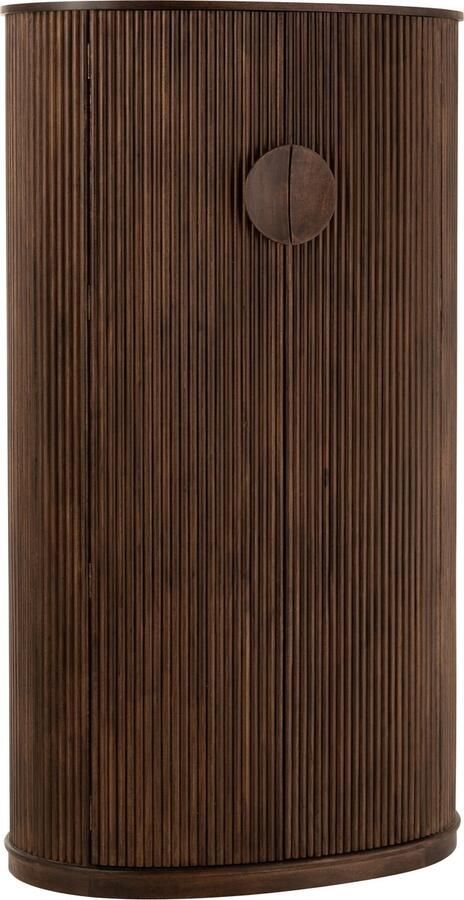 J-Line Barkast Reyi Mango Hout Donker Bruin 90x55x164cm