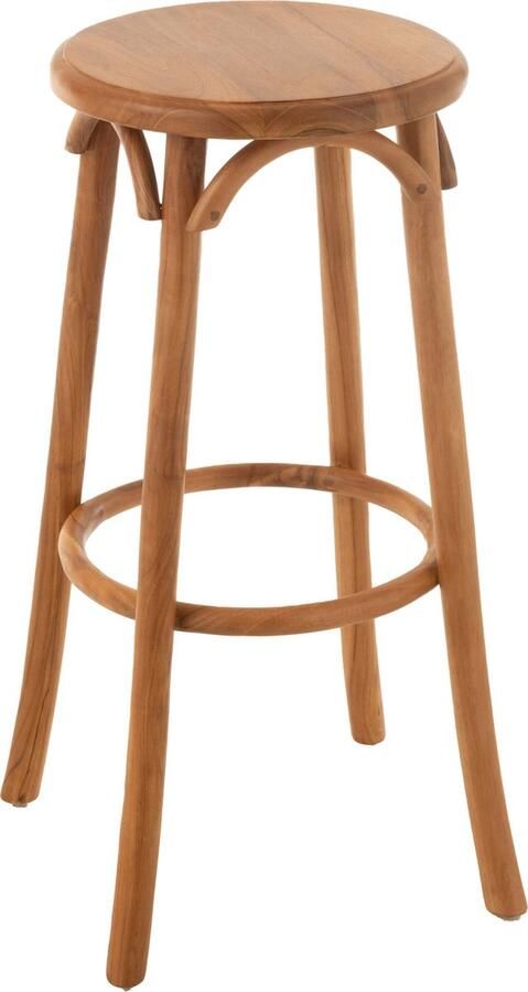 J-Line barkruk ali teak hout naturel - Foto 2