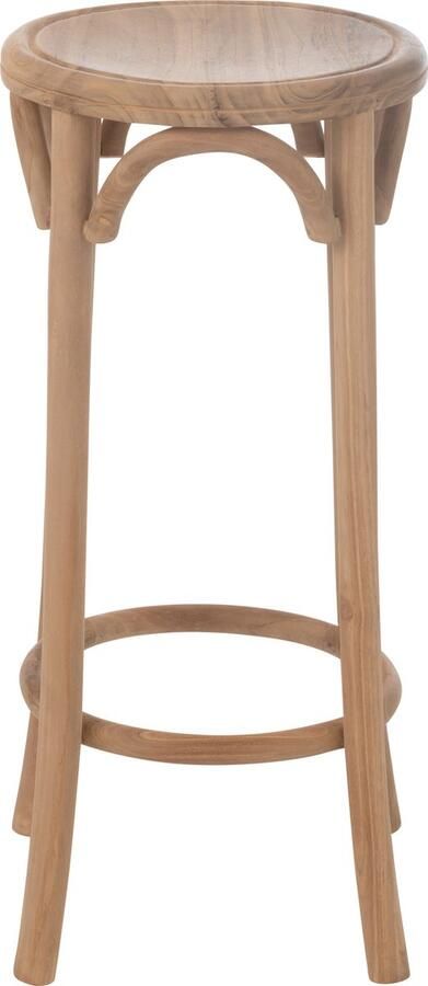 J-Line Kruk Ali Teak Hout Naturel 34x34x50cm