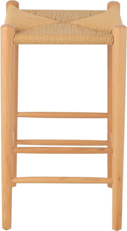 J-Line barstoel Orientaal essenhout touw naturel