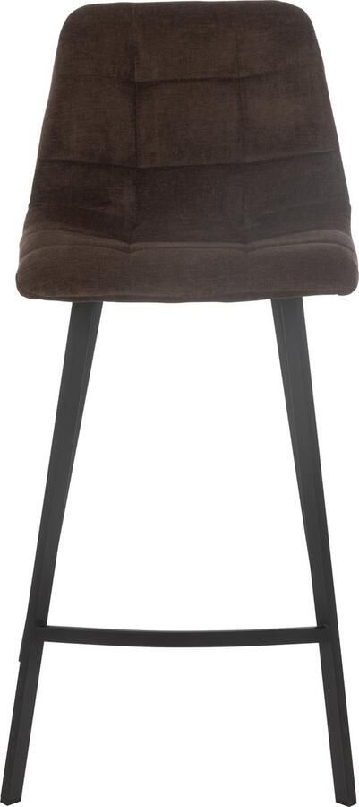 J-Line barstoel Kent metaal polyester bruin