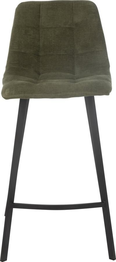 J-Line barstoel Kent metaal polyester groen