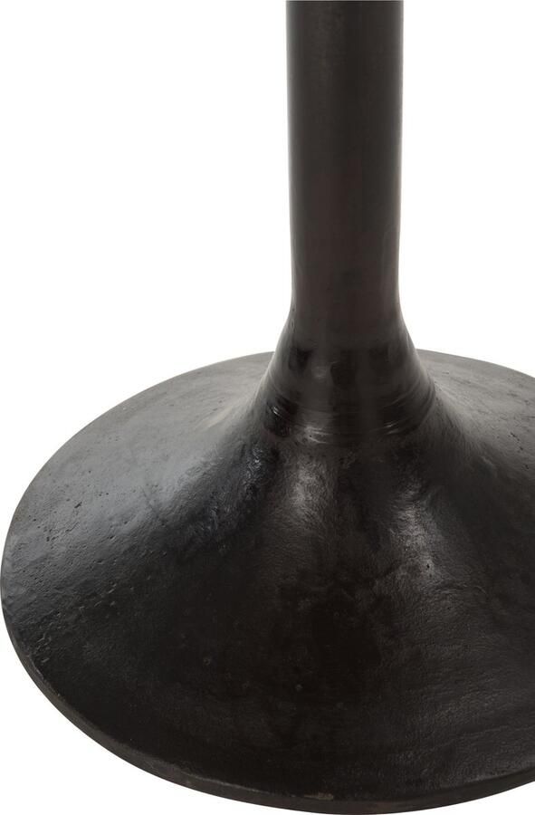 J-Line Tafel Bar Rond Hout metaal Naturel zwart 65x65x60.5cm