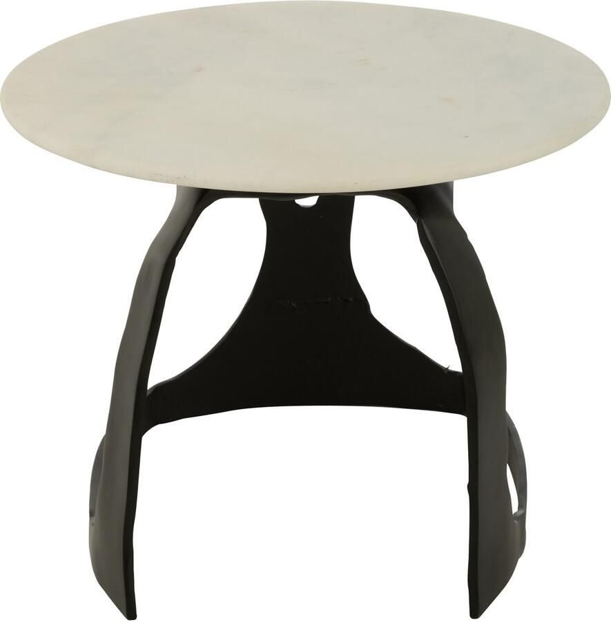 J-Line bijzettafel aluminium steen zwartl wit small - Foto 2