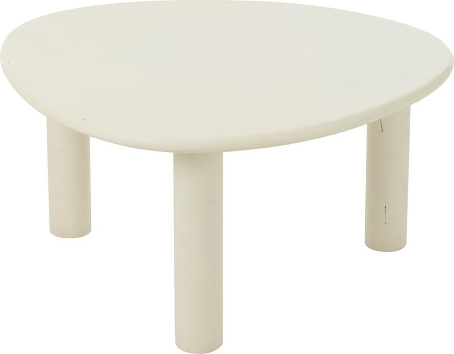 J-Line Bijzettafel Bali Mdf Pvc Wit Medium