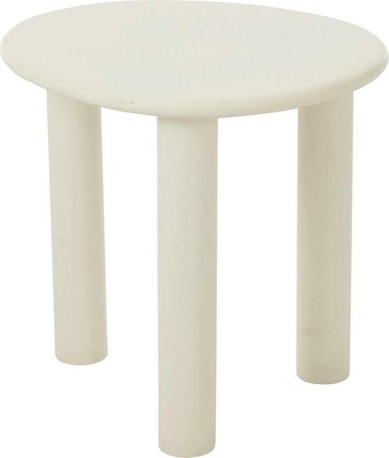 J-Line Bijzettafel Bali Mdf Pvc Wit Small - Foto 2