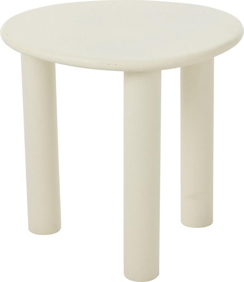 J-Line Bijzettafel Bali Mdf Pvc Wit Small