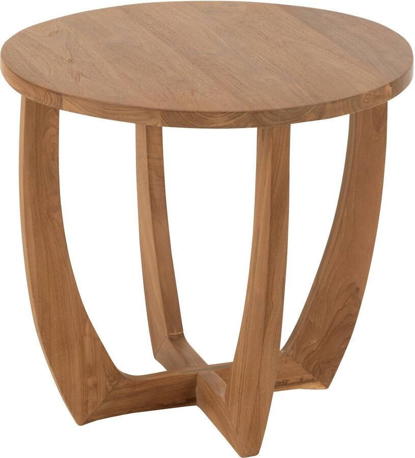 J-Line Bijzettafel Bruni Teak Naturel